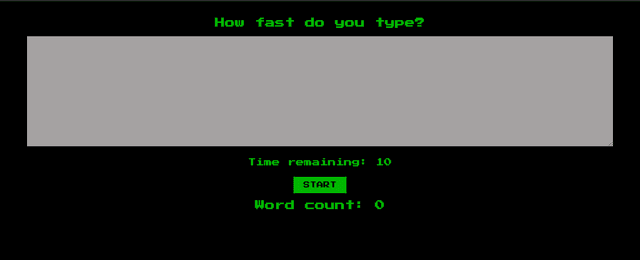 React Typing Game